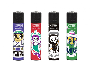 Зажигалка Clipper Sticker Skulls - Бренд Clipper - Магазин домашних увлечений homehobbyshop.ru